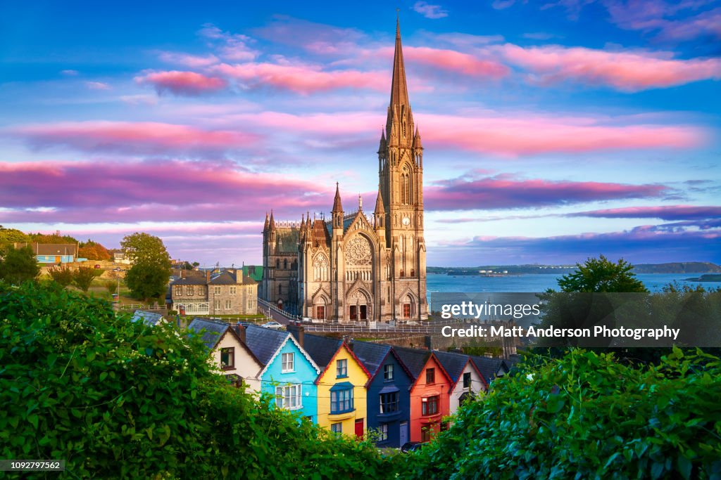 St. Colman's Cathedral at Sunset Horizontal
