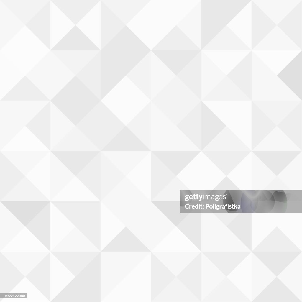 Seamless polygon background pattern - polygonal - gray wallpaper - vector Illustration