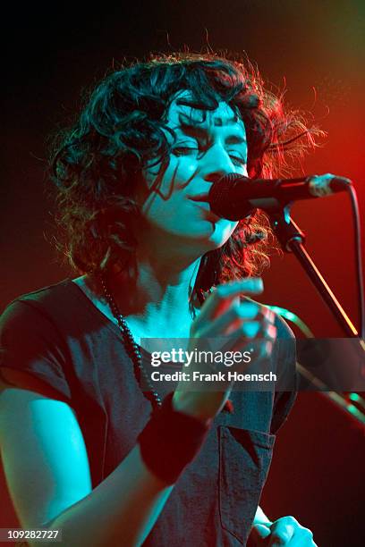 Singer Chloe Alper of Pure Reason Revolution performs live during a concert at the Postbahnhof on February 18, 2011 in Berlin, Germany.