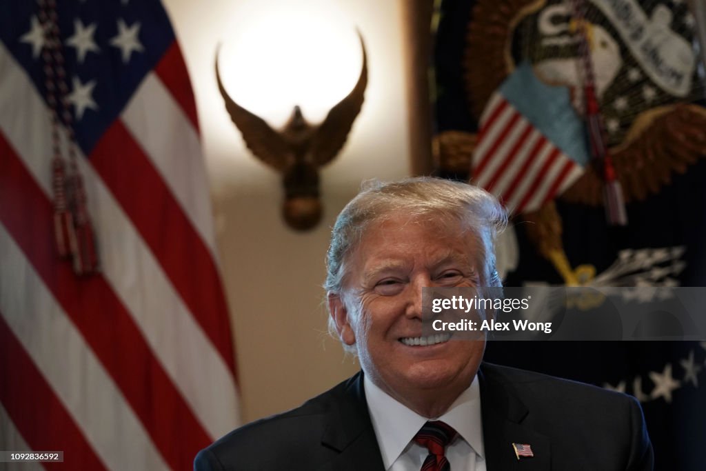 Trump Round Table U.S. President Donald Trump holds a round-table discussion on border ...