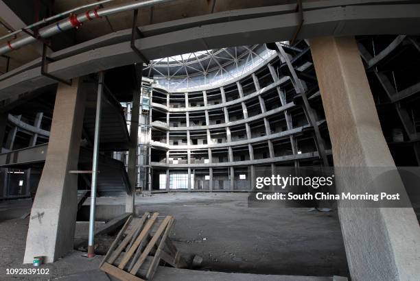 Unfinished Low-Carbon Valley Research Institution at the High-tech Park in Kangbashi district, Ordos city, Inner Mongolia, on Feb. 16, 2017....