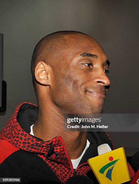 Kobe Bryant of the Los Angeles Lakers attends the NBA Cares All-Star Day of Service with City Year at Virgil Middle School on February 18, 2011 in...