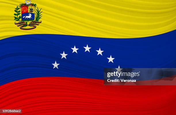 venezuelan waving flag - venezuelan culture stock illustrations