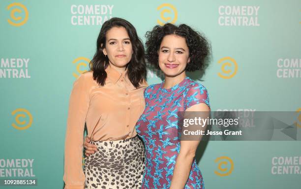 Abbi Jacobson and Ilana Glazer attend the 2019 Comedy Central Press Day on January 11, 2019 in Hollywood, California.