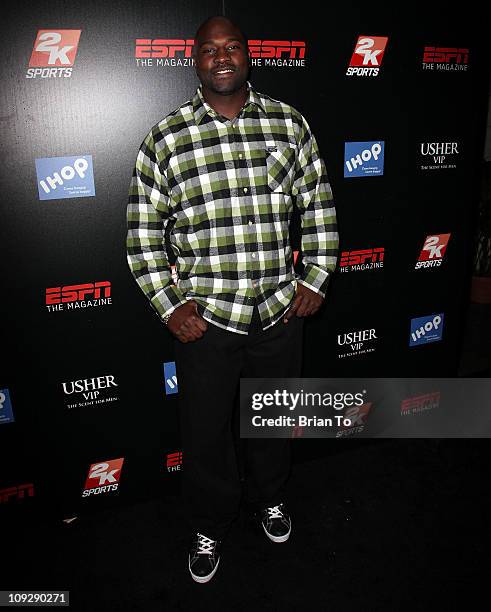 Marcellus Wiley attends ESPN The Magazine after dark NBA All-Star party at MyHouse Nightclub on February 18, 2011 in Hollywood, California.
