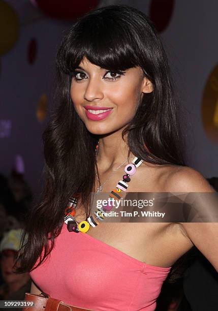 Jameela Jamil attends the Louise Gray Show at London Fashion Week Autumn/Winter 2011 at Mercer Studios on February 19, 2011 in London, England.