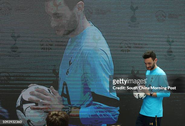 Hugo Lloris, Captain, Tottenham Hotspur FC, attends AIA and Tottenham Hotspur Football Club event announcing extension of partnership; AIA appointed...
