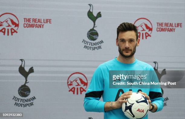 Hugo Lloris, Captain, Tottenham Hotspur FC, attends AIA and Tottenham Hotspur Football Club event announcing Extension of Partnership; AIA appointed...