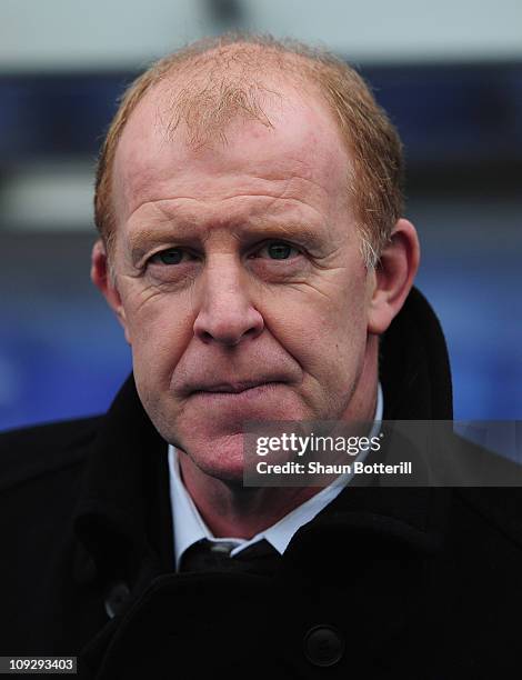 Gary Megson the Sheffield Wednesday coach before the FA Cup Sponsored by e.on 5th Round match between Birmingham City and Sheffield Wednesday at St...