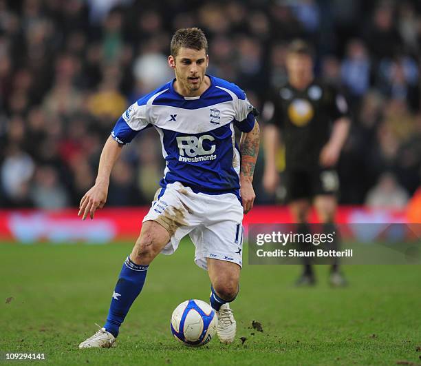 David Bentley of Birmingham City in action during the FA Cup Sponsored by e.on 5th Round match between Birmingham City and Sheffield Wednesday at St...