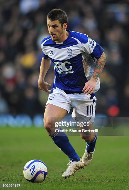 David Bentley of Birmingham City in action during the FA Cup Sponsored by e.on 5th Round match between Birmingham City and Sheffield Wednesday at St...