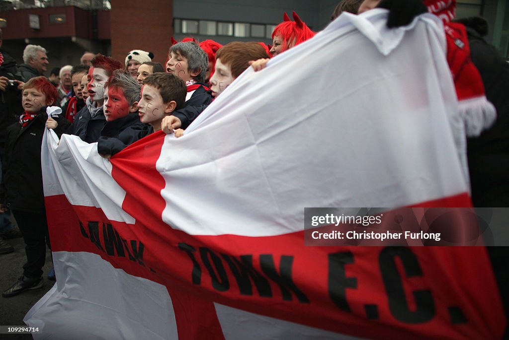 Fans Enjoy Their Big Day As Crawley Town FC Take On Manchester United In The FA Cup