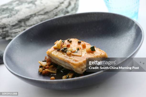 Dishes of Grenobloise-style skate wing from Rech by Alain Ducasse, at InterContinental Hotel, Tsim Sha Tsui. 13JUN17 SCMP / Dickson Lee [FEATURES...