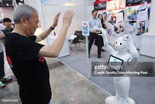 Visitors attend Gerontech and Innovation Expo cum Summit 2017 at Hong Kong Convention and Exhibition Centre, Wan Chai. 17JUN17 SCMP / Edward Wong