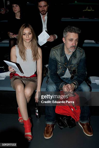 Norma Ruiz and Sergi Arola attends the Agatha Ruiz de la Prada fashion show during the Cibeles Madrid Fashion Week A/W 2011 at Ifema on February 19,...