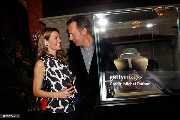 Kirsty Bertarelli and Ernesto Bertarelli attend the De Grisogono Jewellery new collection party on February 17, 2011 in Gstaad, Switzerland.