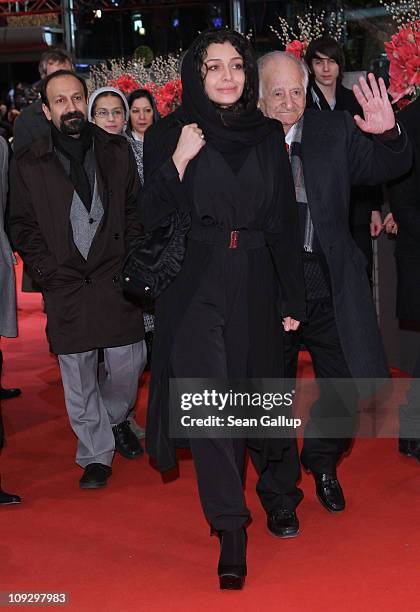 Iranian actress Sareh Bayat attends the Award Ceremony during day ten of the 61st Berlin International Film Festival at the Berlinale Palace on...