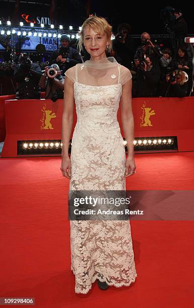 Actress Susanne Lothar attends the Award Winner Photocall during day ten of the 61st Berlin International Film Festival at the Grand Hyatt on...