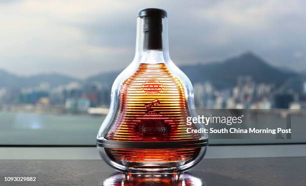 Limited edition of Hennessy X.O bottle taken at the East Hotel in Tai Koo. 11SEP17 SCMP / Nora Tam
