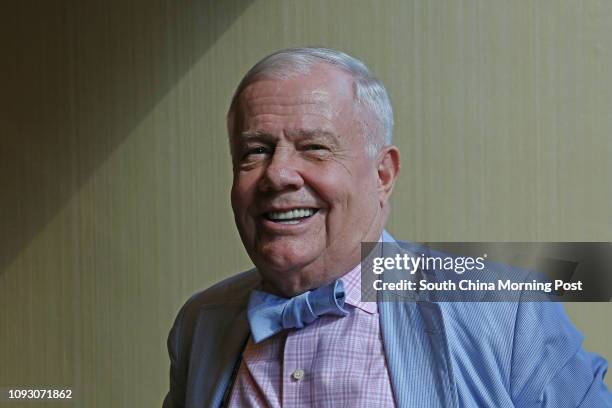 Commodities investor Jim Rogers attends ITF Corp Media Luncheon at Conrad Hotel in Admiralty. 18OCT17 SCMP / Jonathan Wong