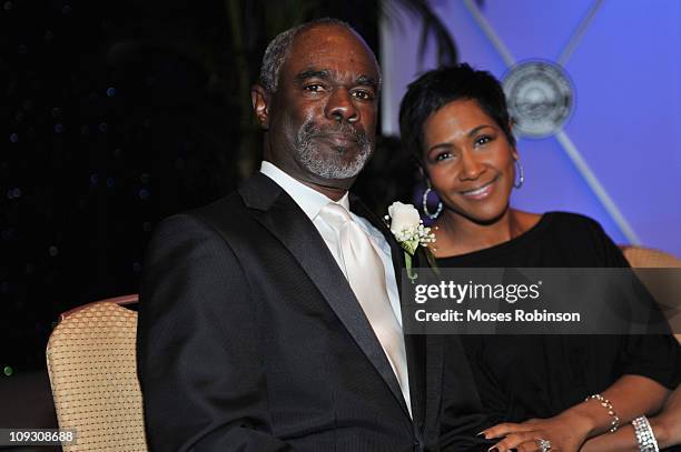 Actor Glynn Turman and actress Terri J. Vaughn attend the 23rd Annual "A Candle in the Dark" Gala at the Hyatt Regency on February 19, 2011 in...