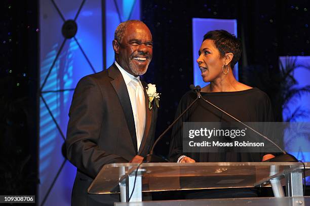 Actor Glynn Turman and actress Terri J. Vaughn attend the 23rd Annual "A Candle in the Dark" Gala at the Hyatt Regency on February 19, 2011 in...