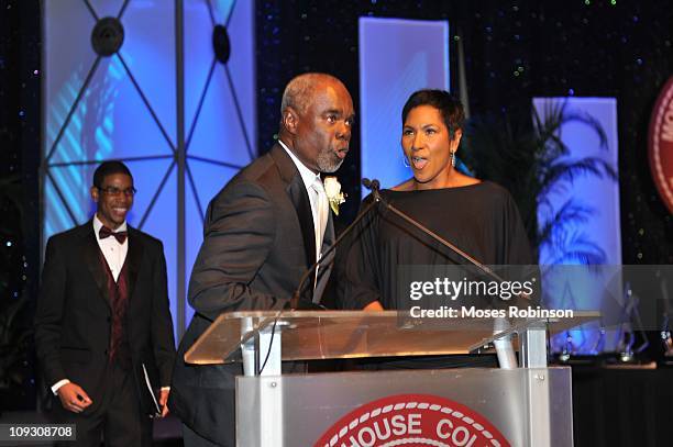Actor Glynn Turman and actress Terri J. Vaughn attend the 23rd Annual "A Candle in the Dark" Gala at the Hyatt Regency on February 19, 2011 in...