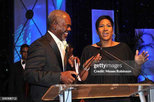 Actor Glynn Turman and actress Terri J. Vaughn attend the 23rd Annual "A Candle in the Dark" Gala at the Hyatt Regency on February 19, 2011 in...