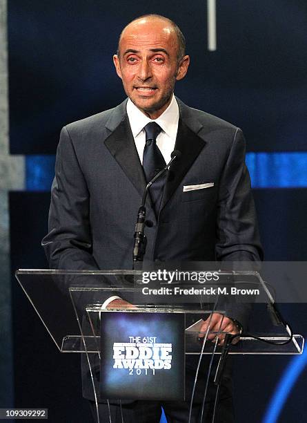 Actor Shaun Toub speaks during the 61st annual ACE Eddie Awards at the Beverly Hilton Hotel on February 19, 2011 in Beverly Hills, California.