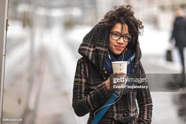 Woman Drinking Coffee Outdoors In Snow Photos and Premium High Res Pictures  - Getty Images
