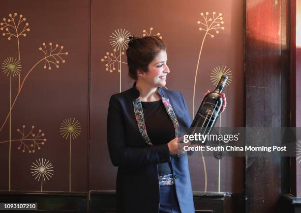 Portrait of Alexandra Petit-Mentzelopoulos, daughter of the owner of Margaux winery in Bordeaux, France, at the China Club in Central. 08NOV17 SCMP /...