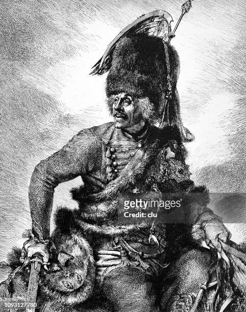 hans joachim von zieten, general and confidante of frederick the great, 1699-1786 - hans joachim von zieten stock illustrations