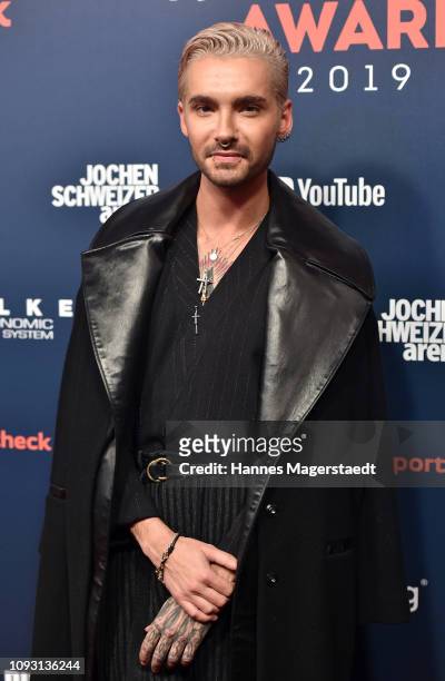 Bill Kaulitz during the Made For More Award at Ziegelei 101 on February 2, 2019 in Munich, Germany.