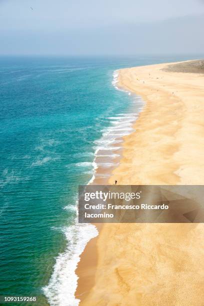 nazare beach, portugal - iacomino portugal stock pictures, royalty-free photos & images