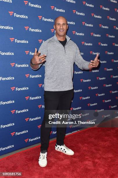 Jason Taylor arrives to Michael Rubin's Fanatics Super Bowl Party at the College Football Hall of Fame on February 2, 2019 in Atlanta, Georgia.