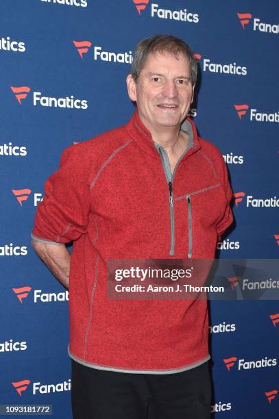 Bernie Kosar arrives to Michael Rubin's Fanatics Super Bowl Party at the College Football Hall of Fame on February 2, 2019 in Atlanta, Georgia.