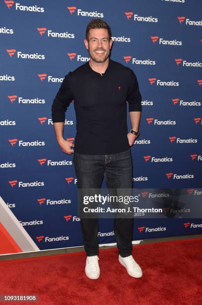 Jesse Palmer arrives to Michael Rubin's Fanatics Super Bowl Party at the College Football Hall of Fame on February 2, 2019 in Atlanta, Georgia.