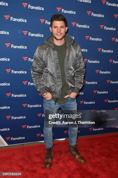 Nick Barrotta arrives to Michael Rubin's Fanatics Super Bowl Party at the College Football Hall of Fame on February 2, 2019 in Atlanta, Georgia.