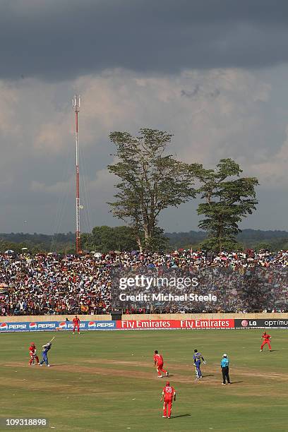 General view during the Sri Lanka v Canada 2011 ICC World Cup Group A match at the Mahinda Rajapaksa International Cricket Stadium on February 20,...