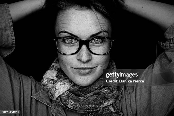 self portrait - black and white portrait stock pictures, royalty-free photos & images