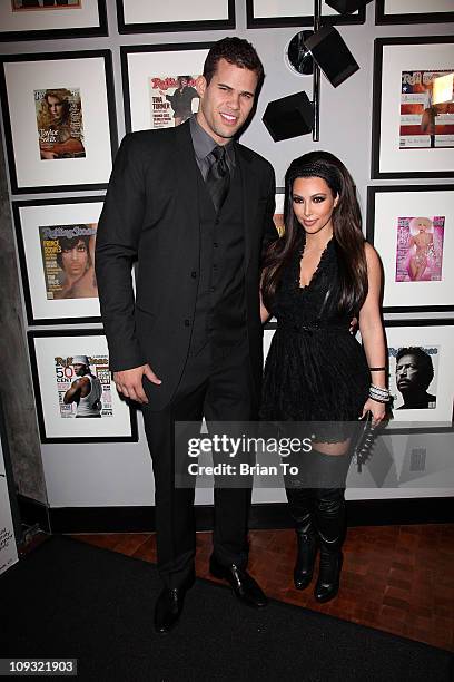 Kris Humphries and girlfriend Kim Kardashian attend Ciroc Vodka presents exclusive NBA All-Star weekend party hosted by Kris Humphries at Rolling...