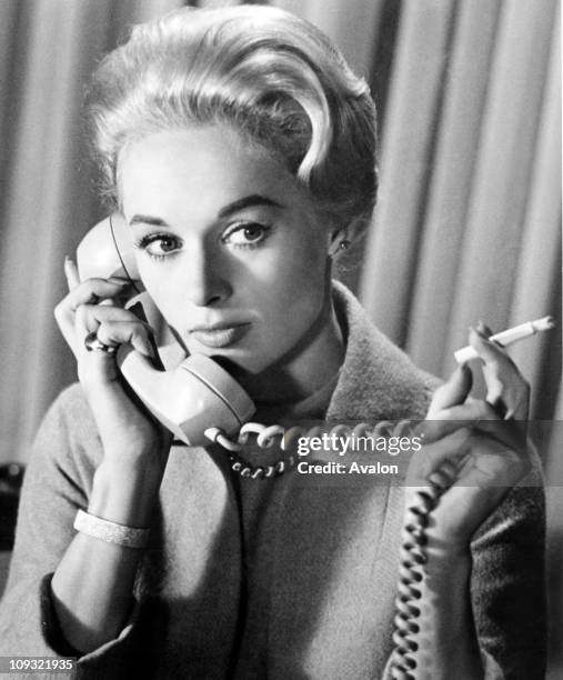 Tippi Hedren stars in Hitchcock film Marnie. .