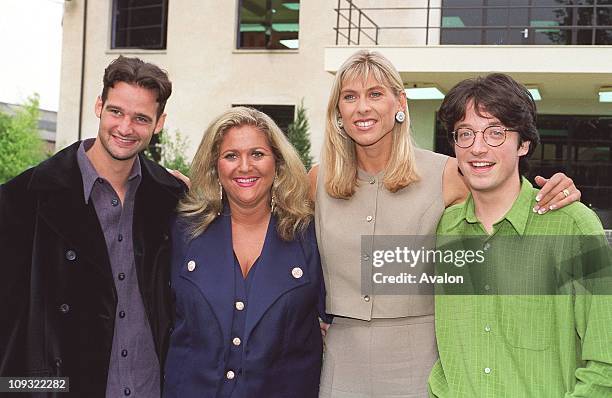 Presenters of the Channel Four show 'The Big Breakfast' Karl Crompton: Vanessa Feltz: Sharron Davies: Rick Adams.