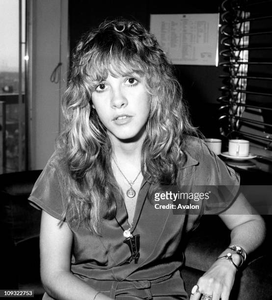 Fleetwood Mac - Picture shows female members Christine McVie and Stevie Nicks, .