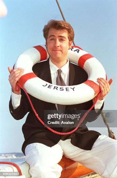 British TV Presenter Jonathan Ross At the 1991 Cannes Film Festival.