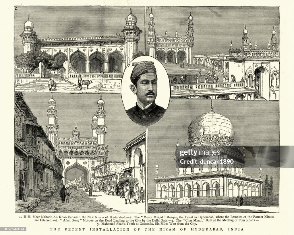 Installation de Nizam d’Hyderabad, en Inde, XIXe siècle