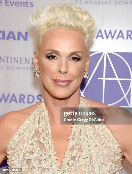 Brigitte Nielsen arrives at the Art Directors Guild 23rd Annual Excellence In Production Design Awards at InterContinental Los Angeles Downtown on...