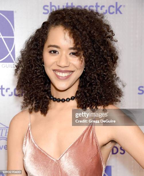 Jasmin Savoy Brown arrives at the Art Directors Guild 23rd Annual Excellence In Production Design Awards at InterContinental Los Angeles Downtown on...