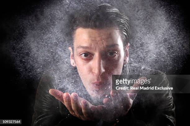Mesut Ozil of Real Madrid poses during a photo session at Valdebebas training ground on February 20, 2011 in Madrid, Spain.