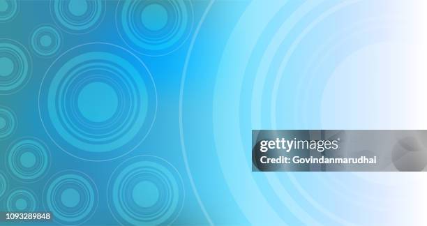 blue color circle shape technology abstract background - out focus background stock illustrations